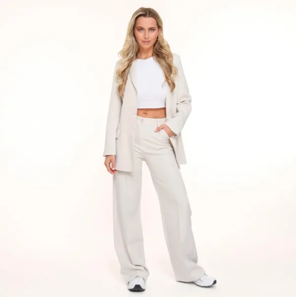 Beige Basic-Blazer<Olivia & Kate Hot