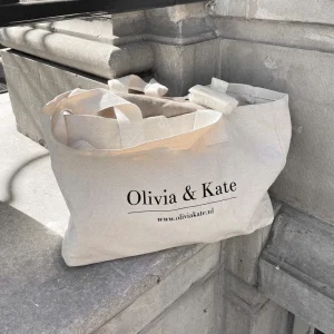 Beige Big Canvas-Bag<Olivia & Kate Hot