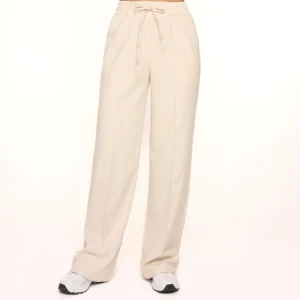 Beige Elastic Seams-Pants<Olivia & Kate Best Sale