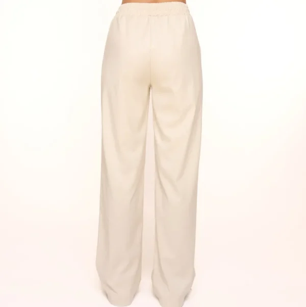Beige Elastic Seams-Pants<Olivia & Kate Best Sale