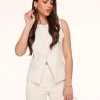 Beige High Buttons-Gilet<Olivia & Kate Best Sale