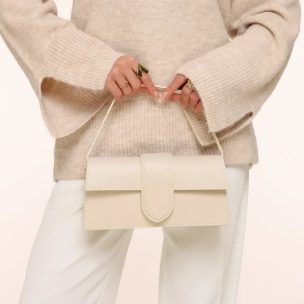 Beige Leather Horizontal-Bag<Olivia & Kate Cheap