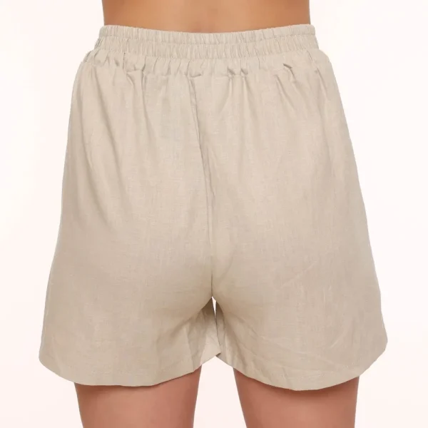Beige Linen-Short<Olivia & Kate Online