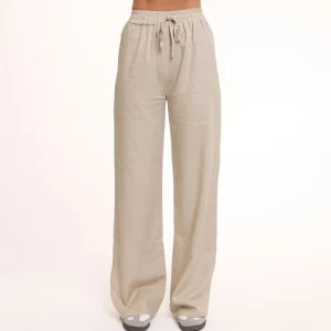 Beige Tall Linen-Pants<Olivia & Kate Cheap