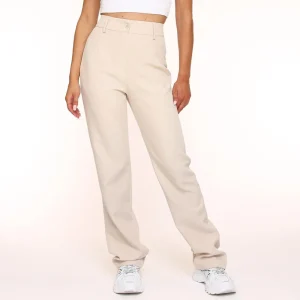 Beige Tracie Straight-Pantalon<Olivia & Kate Flash Sale