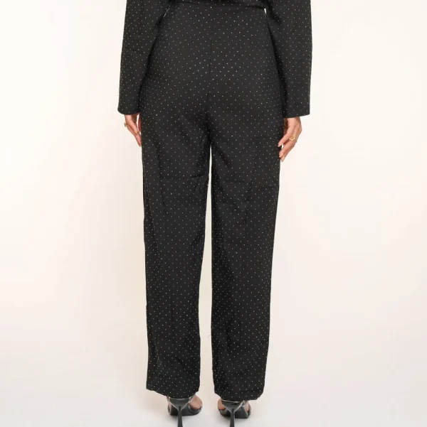 Black Glitter Stones Long Sleeves-Jumpsuit<Olivia & Kate Shop