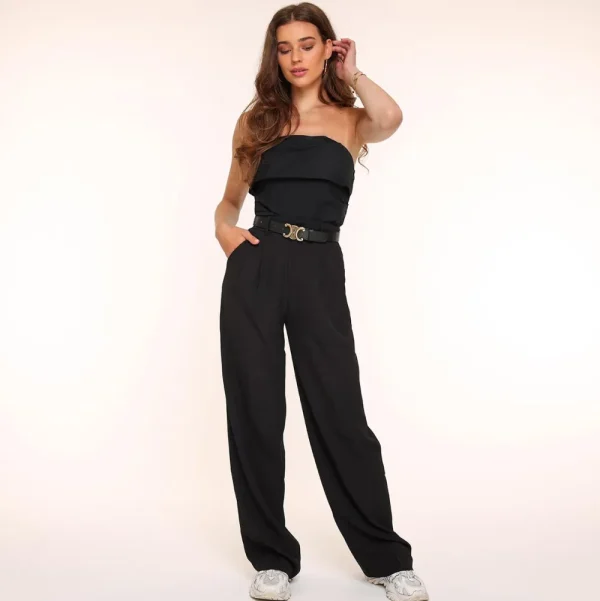 Black Wide-Pantalon<Olivia & Kate Clearance