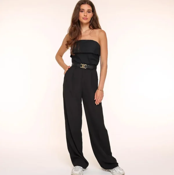 Black Wide-Pantalon<Olivia & Kate Clearance