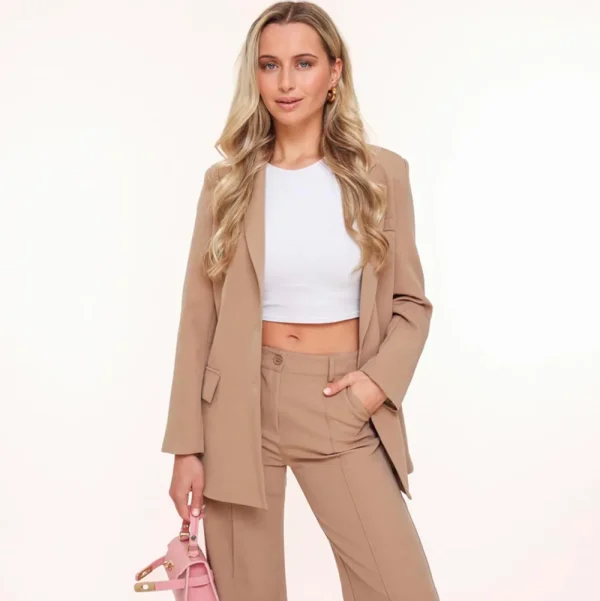 Camel Basic-Blazer<Olivia & Kate Cheap