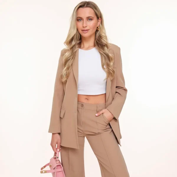 Camel Basic-Blazer<Olivia & Kate Cheap