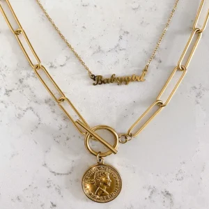 Coin Chain Golden-Necklace<Olivia & Kate Outlet