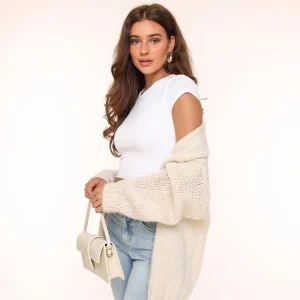 Cream Woolen-Cardigan<Olivia & Kate Sale