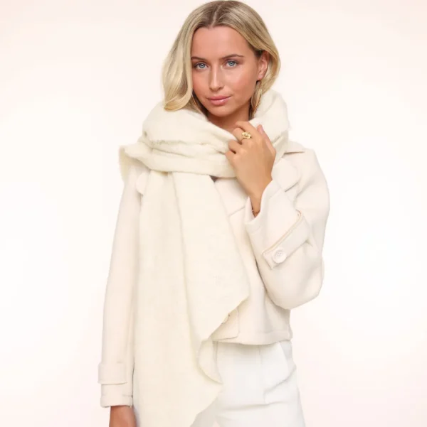 Creme Knitted-Scarf<Olivia & Kate Online