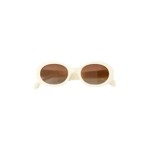 Creme Oval-Sunglasses<Olivia & Kate New