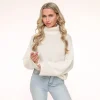 Creme Turtleneck-Sweater<Olivia & Kate Shop