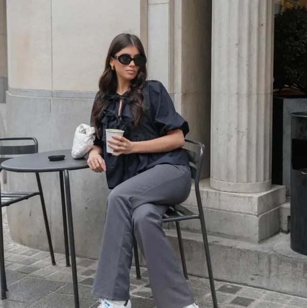 Dark Grey Basic-Pantalon<Olivia & Kate Shop