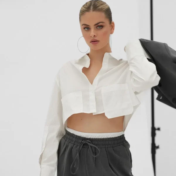 Dark Grey Studio White Edge-Pantalon<Olivia & Kate New