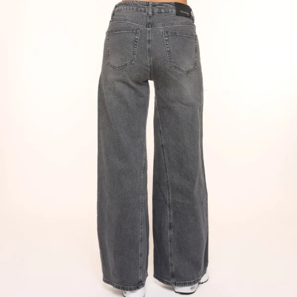 Dark Grey Wide Denim-Jeans<Olivia & Kate Cheap