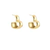 Gold Wide Open Heart-Earrings<Olivia & Kate Cheap