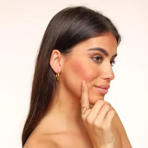 Golden Adjustable Open Heart-Ring<Olivia & Kate Discount