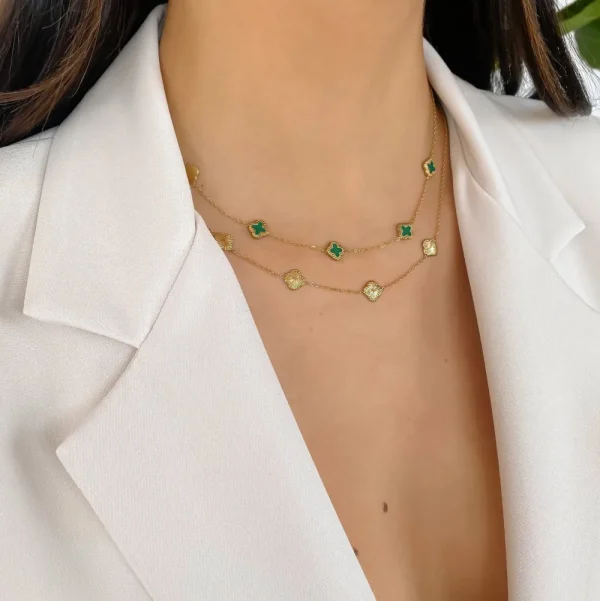 Golden Clover-Necklace<Olivia & Kate New