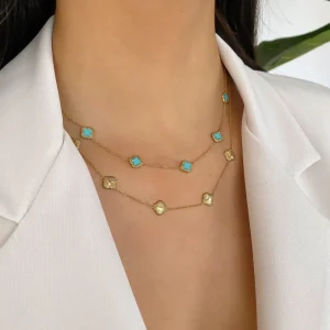 Golden Clover-Necklace<Olivia & Kate New
