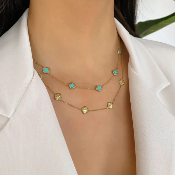 Golden Clover-Necklace<Olivia & Kate New