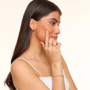 Golden Statement Hartjes-Ketting<Olivia & Kate Sale