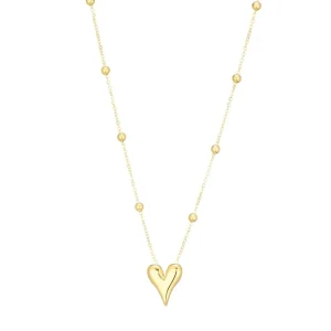 Golden Statement Hartjes-Ketting<Olivia & Kate Sale