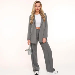 Grey Basic-Blazer<Olivia & Kate Online