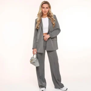 Grey Basic-Blazer<Olivia & Kate Online