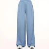 Jeans Blue Tall Satin-Pants<Olivia & Kate Fashion