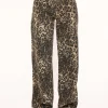 Leopard Wide-Jeans<Olivia & Kate Fashion