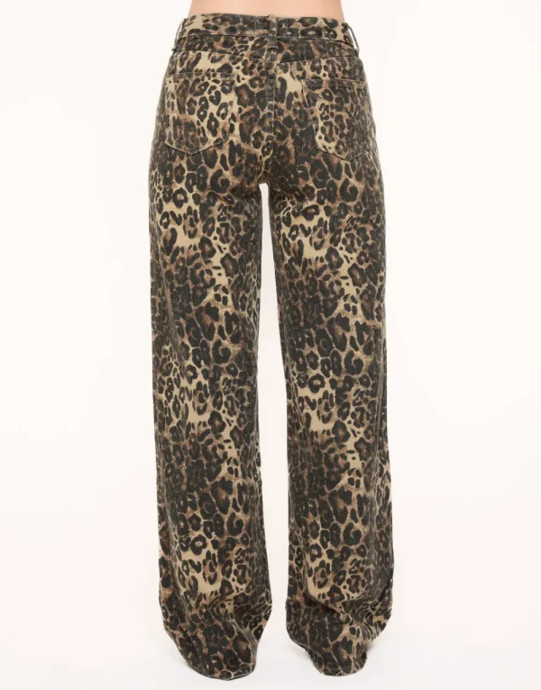 Leopard Wide-Jeans<Olivia & Kate Fashion