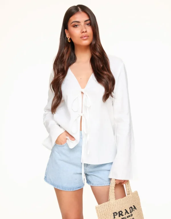 Light Blue Basic Denim-Short<Olivia & Kate Fashion