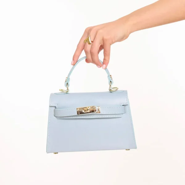 Light Blue Golden Details-Bag<Olivia & Kate Fashion