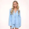 Light Blue Linen-Cardigan<Olivia & Kate Cheap