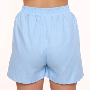 Light Blue Linen-Short<Olivia & Kate Discount