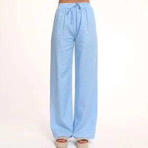 Light Blue Tall Linen-Pants<Olivia & Kate Cheap