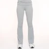 Light Grey Turned Edge Petite-Trouser<Olivia & Kate Clearance