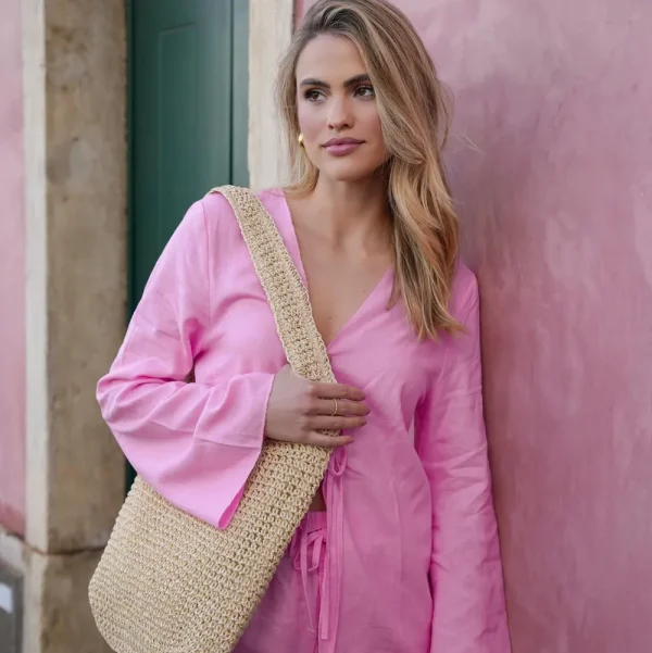 Light Pink Linen-Short<Olivia & Kate Online