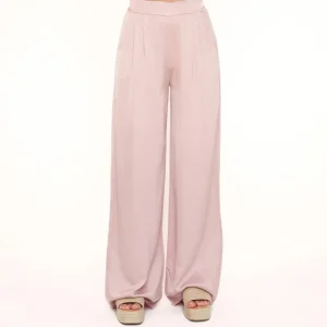 Light Pink Tall Satin-Pants<Olivia & Kate Cheap