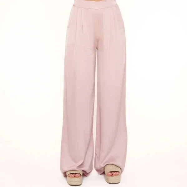 Light Pink Tall Satin-Pants<Olivia & Kate Cheap
