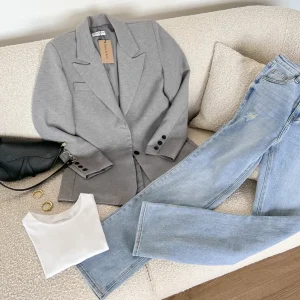 Lightblue Straight-Jeans<Olivia & Kate Shop