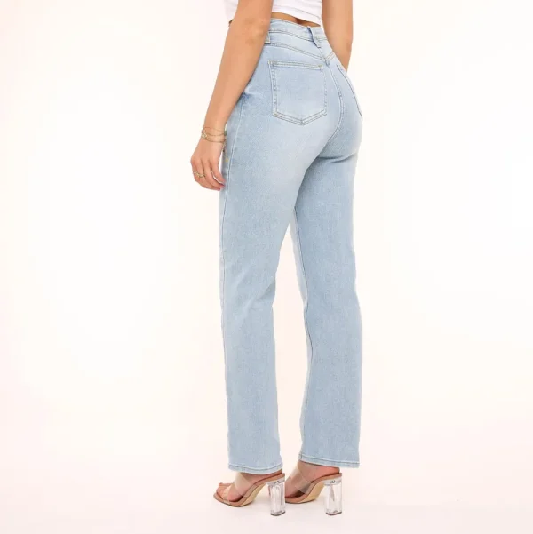 Lightblue Straight-Jeans<Olivia & Kate Shop