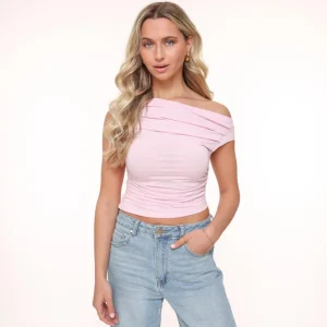 Lightpink Draped Ss-Top<Olivia & Kate Sale