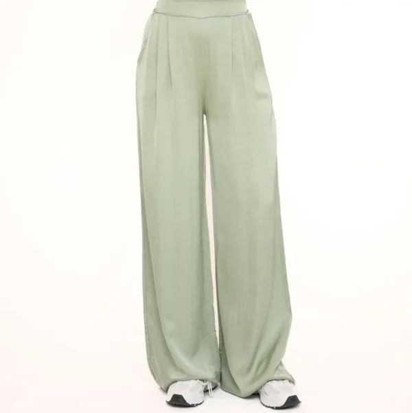 Mintgreen Tall Satin-Pants<Olivia & Kate Clearance