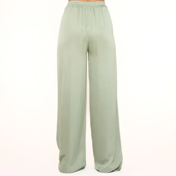 Mintgreen Tall Satin-Pants<Olivia & Kate Clearance
