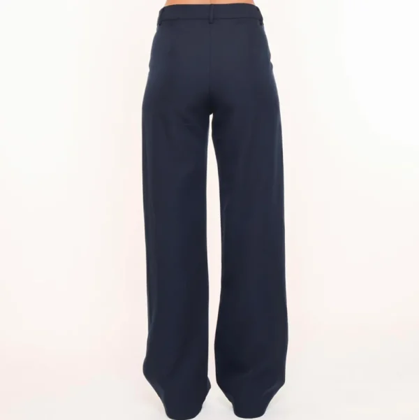 Navy Blue Basic-Pantalon<Olivia & Kate Cheap