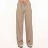 Taupe Continuous Seams-Pants<Olivia & Kate Clearance